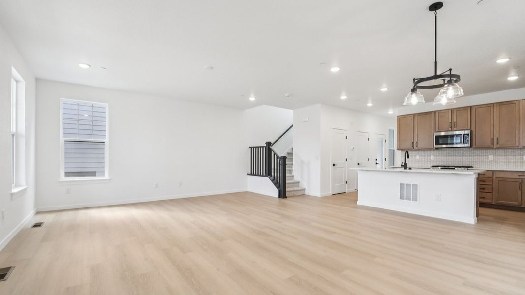 Furnished interior view inside a new home in Westerly, Erie (Image 11).