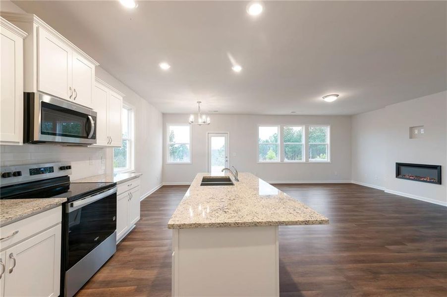 Furnished interior view inside a new home in , Calhoun (Image 7).