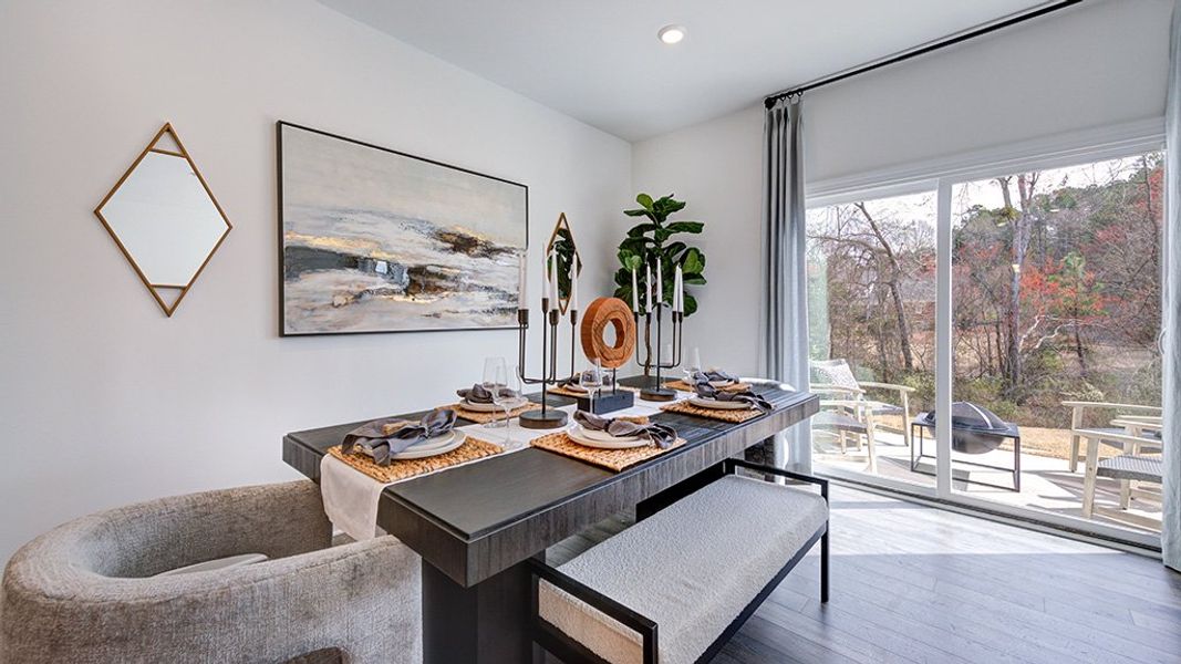 Furnished interior view inside a new home in Magnolia Townes, Wendell (Image 11).
