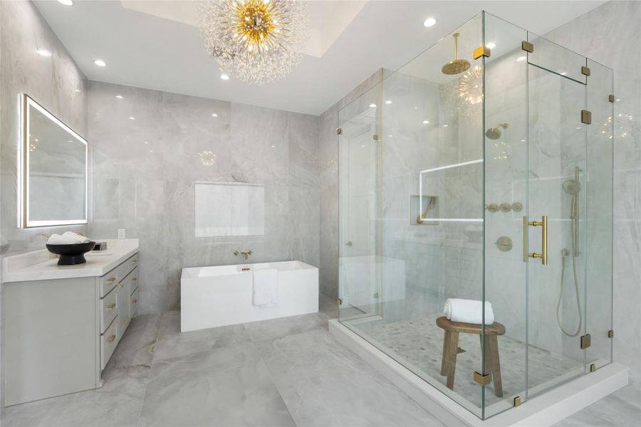 Furnished interior view inside a new home in , Houston (Image 32).