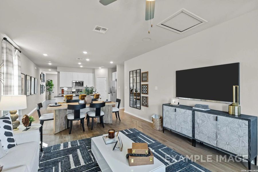Furnished interior view inside a new home in Applewhite Meadows, San Antonio (Image 16).
