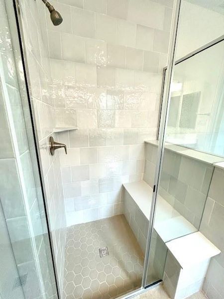 Walk-in shower in Primary Bath