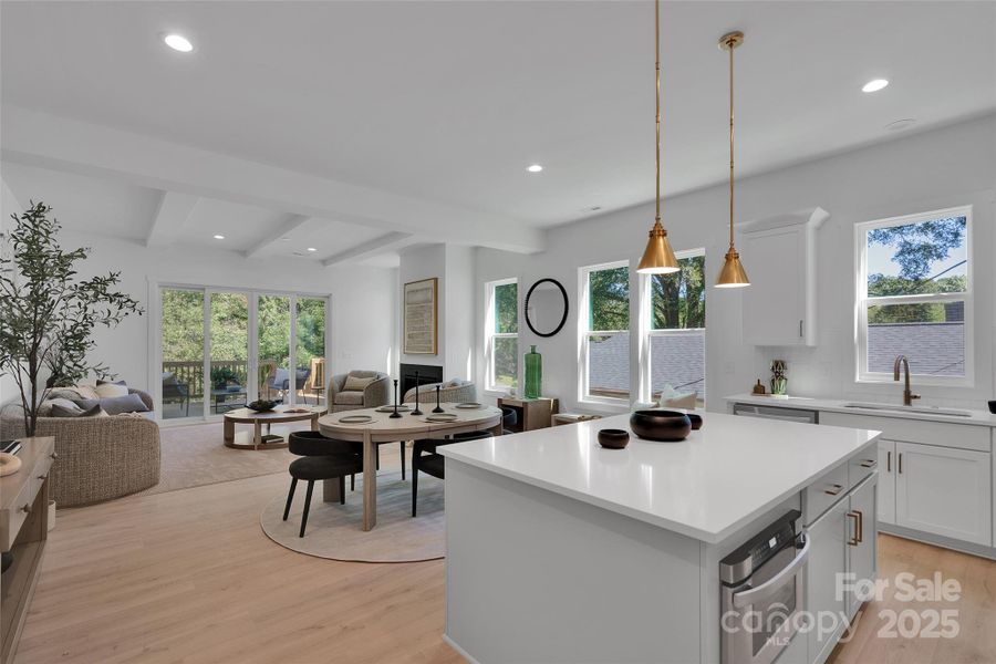 Furnished interior view inside a new home in , Charlotte (Image 16). Furnished interior view inside a new home in , Charlotte (Image 16).