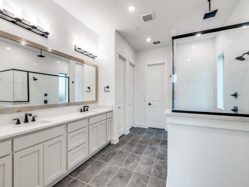 This owner's bath offers outstanding space for two!