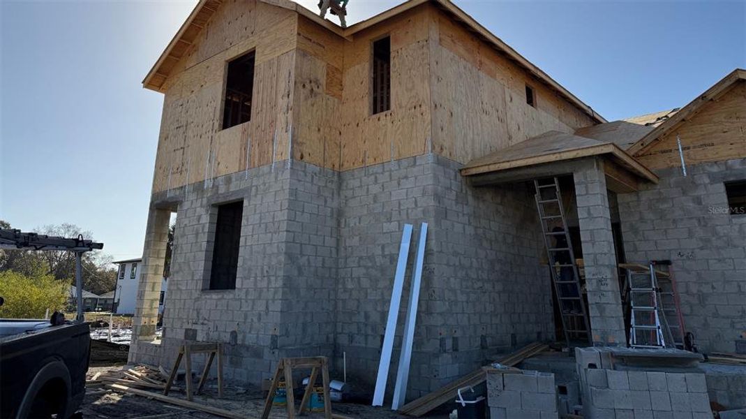 In-progress construction of a new home in , Tampa, FL (Image 6).