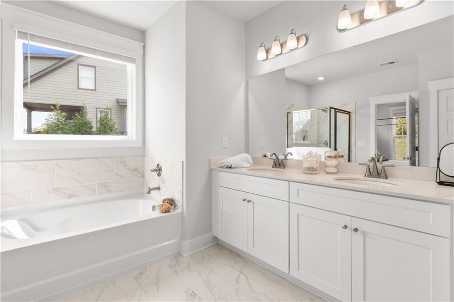 Furnished interior view inside a new home in Brush Arbor, McDonough (Image 32).