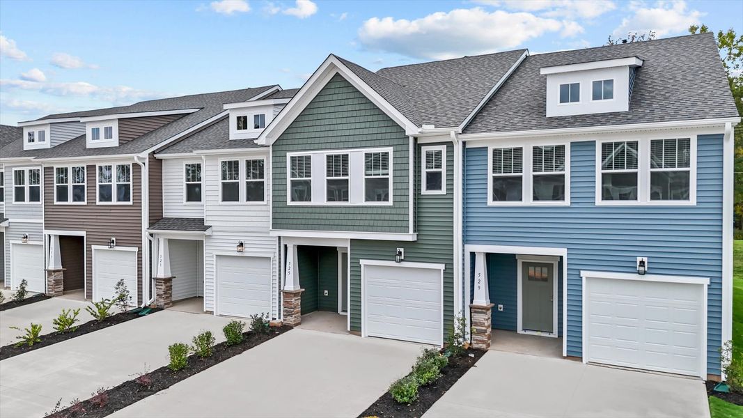 Notable street presence with tasteful elevation and thoughtful landscaping located in Spartanburg, SC