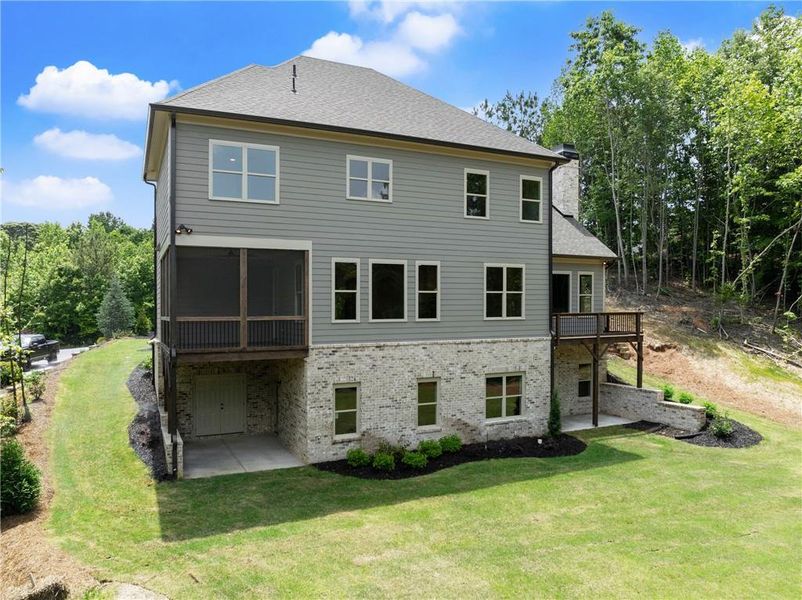 Exterior details and patio area of a home in , Flowery Branch (Image 26).