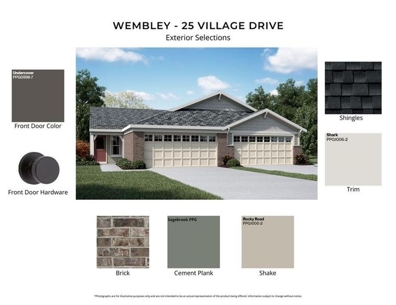 Sample of building materials used in homes in Villas at Gold Creek, Dawsonville (Image 2). Sample of building materials used in homes in Villas at Gold Creek, Dawsonville (Image 2).