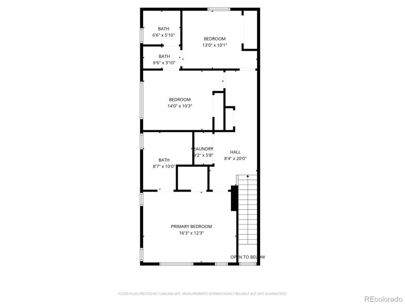 2D floor plan layout of this home in Whisper Village, Arvada, CO (Image 5).