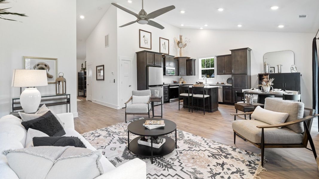 Representative furnished interior of a home built from the Parker by DRB Homes in Harrier Point, Woodruff (Image 10).