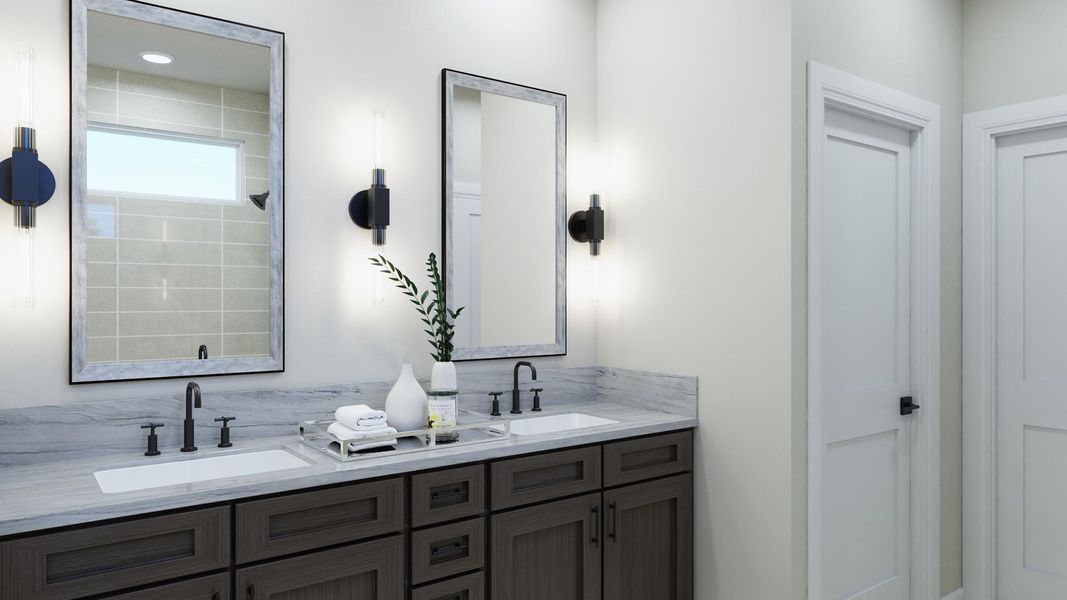 Representative furnished interior of a home built from the Jaxon by Risewell Homes in Sage Collection – Freedom at Anthem, Kyle (Image 5).