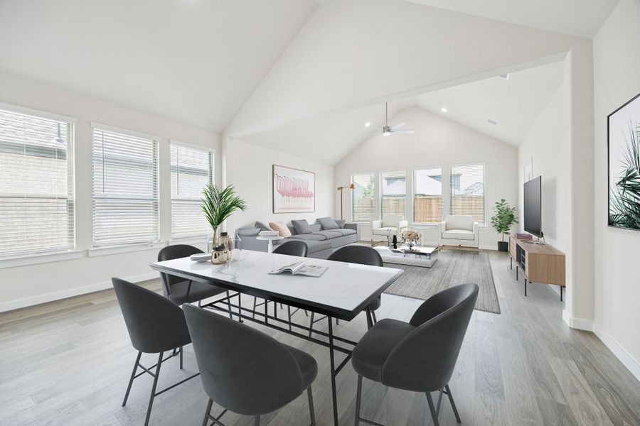Dining Room in the Claret home plan by Trophy Signature Homes – REPRESENTATIVE PHOTO