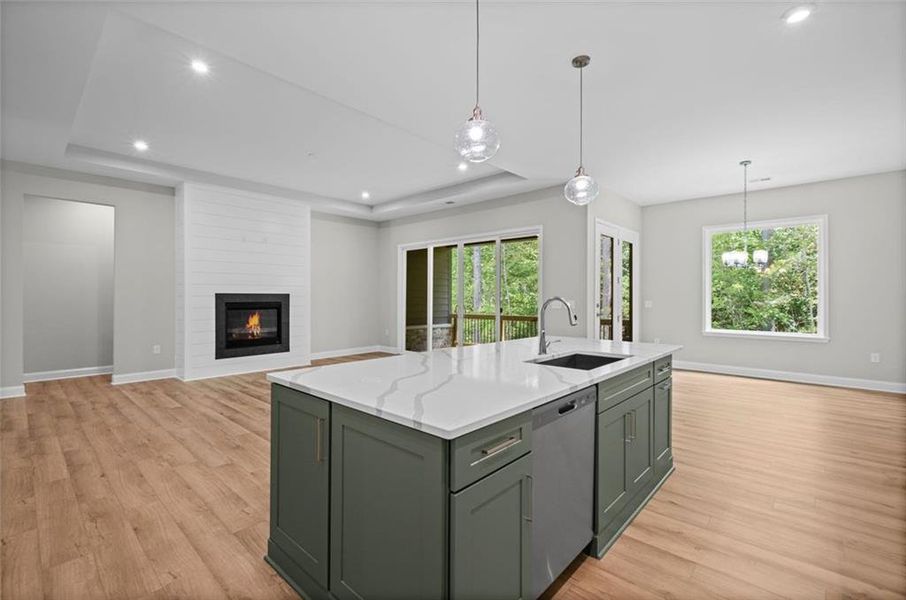 Furnished interior view inside a new home in Governor’s Preserve, Canton (Image 5).