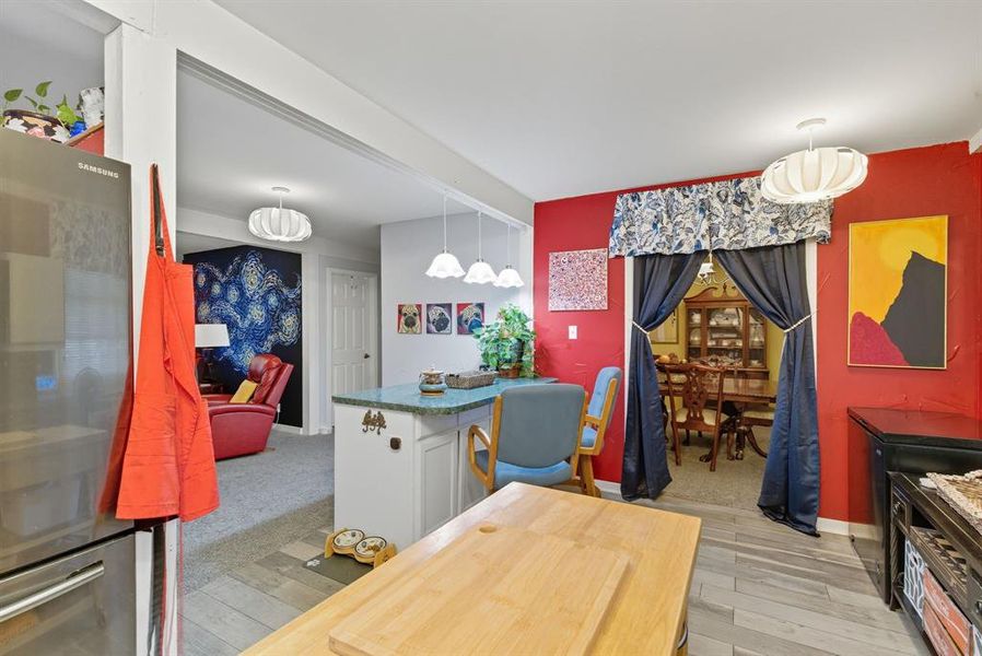 Office featuring light wood finished floors and baseboards Office featuring light wood finished floors and baseboards