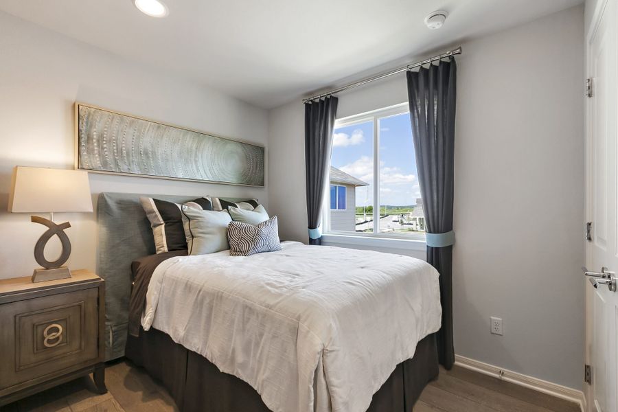 Furnished interior view inside a new home in Trace, San Marcos (Image 40).