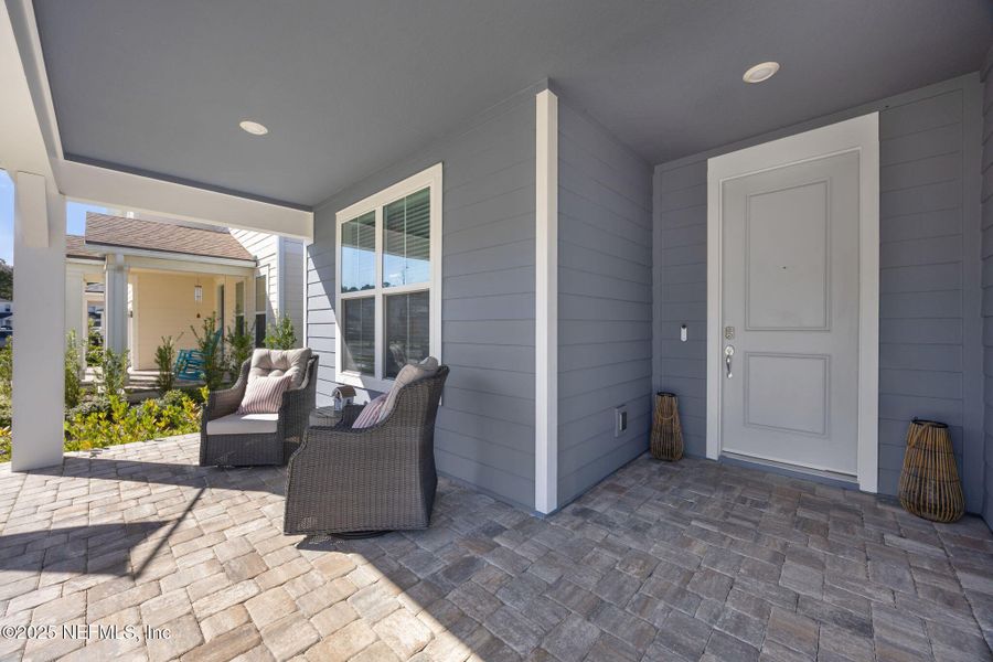 Exterior details and patio area of a home in Forest Park at Wildlight, Yulee (Image 27). Exterior details and patio area of a home in Forest Park at Wildlight, Yulee (Image 27).