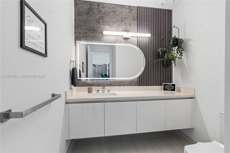 Furnished interior view inside a new home in , Weston (Image 53).