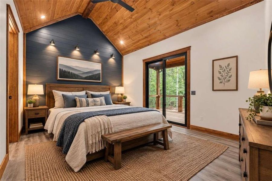 Furnished interior view inside a new home in , Ellijay (Image 11).