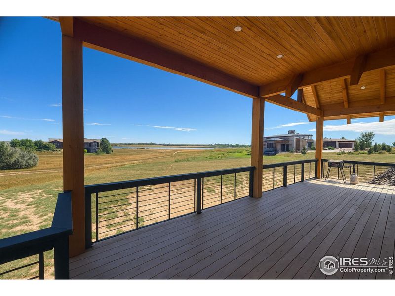 deck with view of Cobb Lake deck with view of Cobb Lake