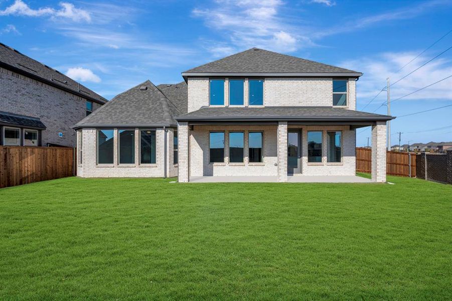 Exterior details and patio area of a home in Lilyana, Celina (Image 22). Exterior details and patio area of a home in Lilyana, Celina (Image 22).