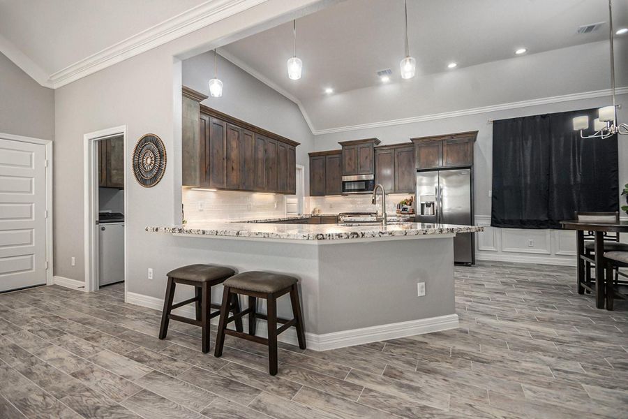 Furnished interior view inside a new home in , Anahuac (Image 15).