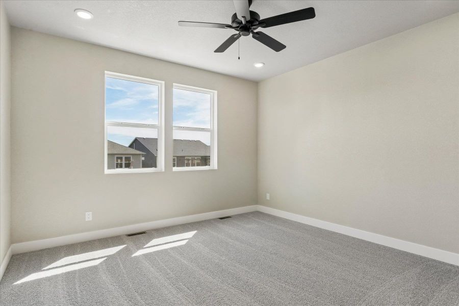 Spacious, unfurnished interior of a new home in The Glen, Colorado Springs (Image 19). Spacious, unfurnished interior of a new home in The Glen, Colorado Springs (Image 19).