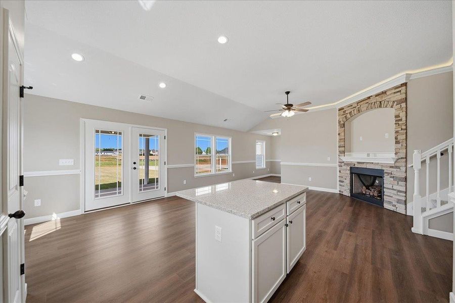 Furnished interior view inside a new home in Bent Tree, Gaffney (Image 11).