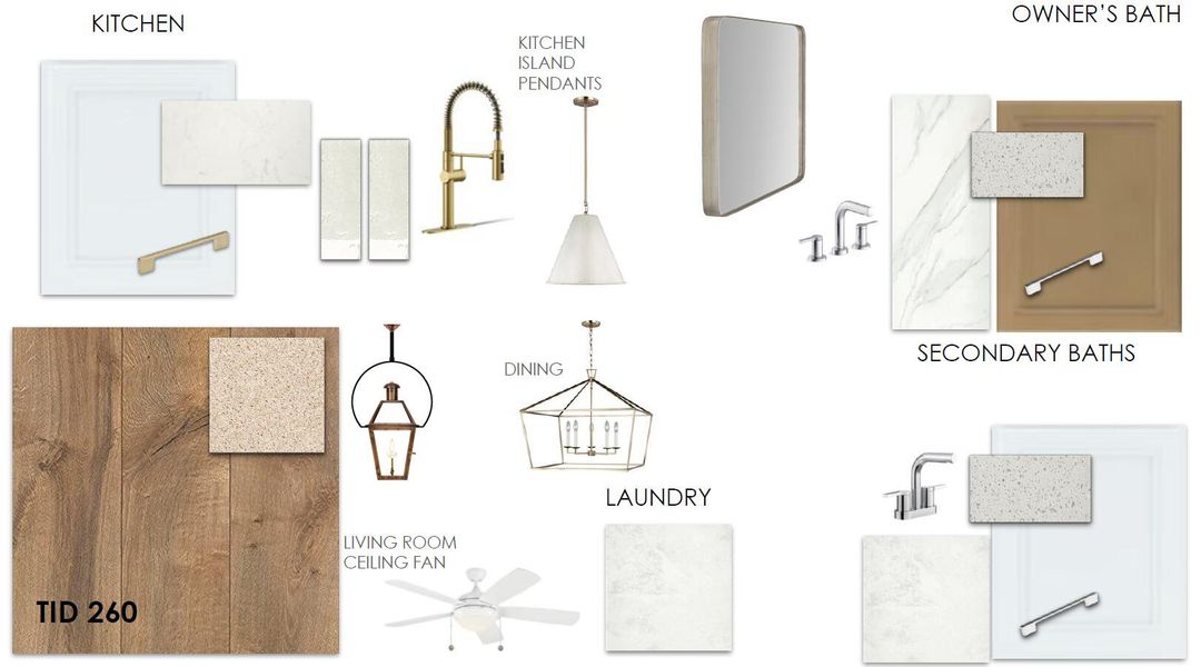 Sample of building materials used in homes in Tidewater at Lakes of Cane Bay, Summerville (Image 32).