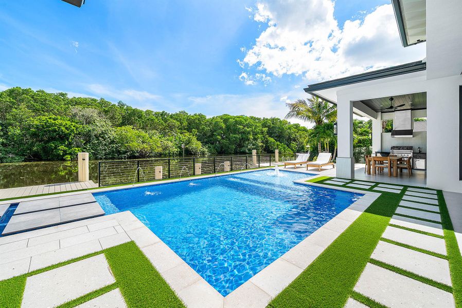 Furnished interior view inside a new home in , Boca Raton (Image 4).