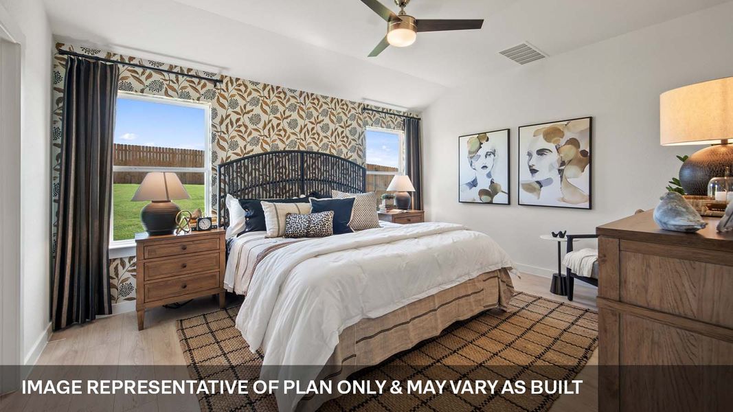 Furnished interior view inside a new home in Trails at Wildhorse, Austin (Image 20).