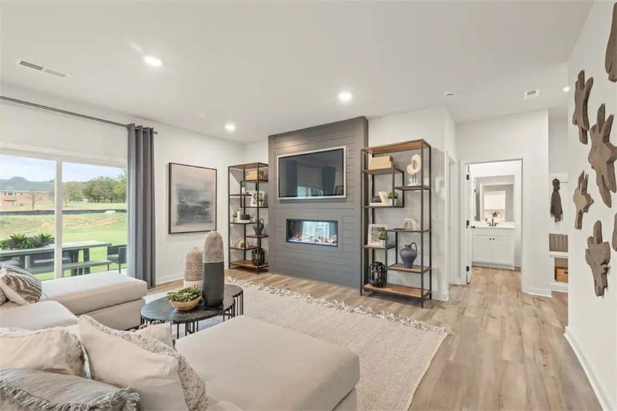 Furnished interior view inside a new home in Brookshire Manor, Canton (Image 23).