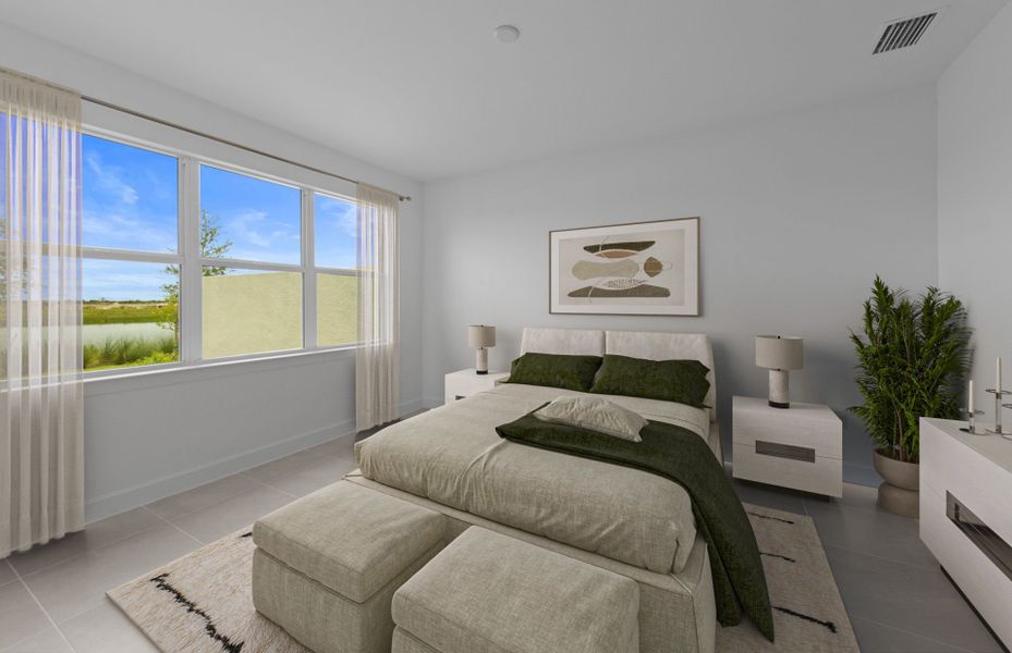 Furnished interior view inside a new home in TerraWalk at Babcock Ranch, Alva (Image 6).