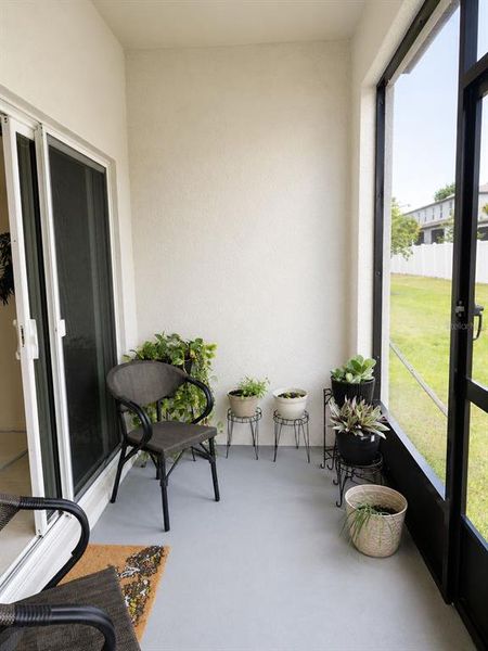 Exterior details and patio area of a home in , Zephyrhills (Image 24).