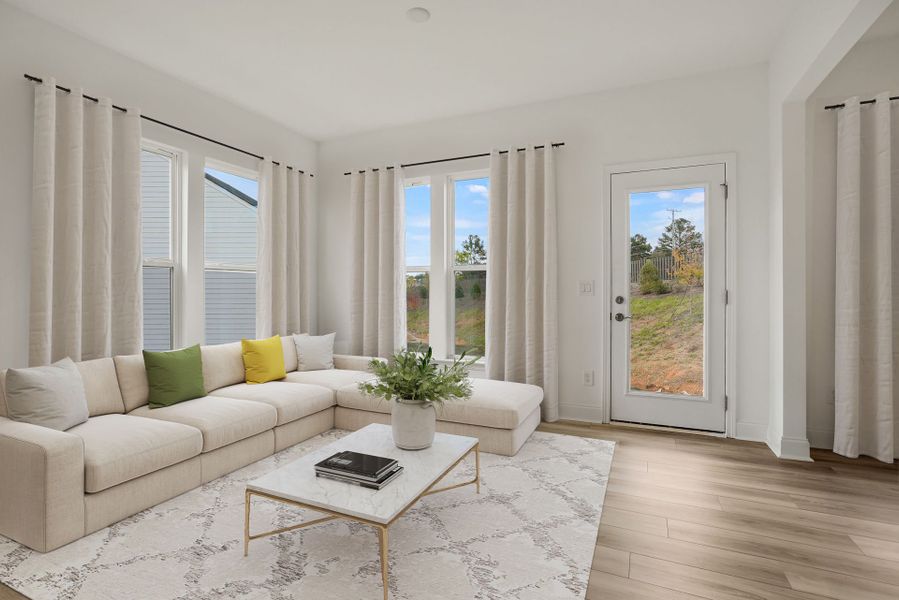 Representative furnished interior of a home built from the Leyton by Pulte Homes in Devonshire, Mount Juliet (Image 17).