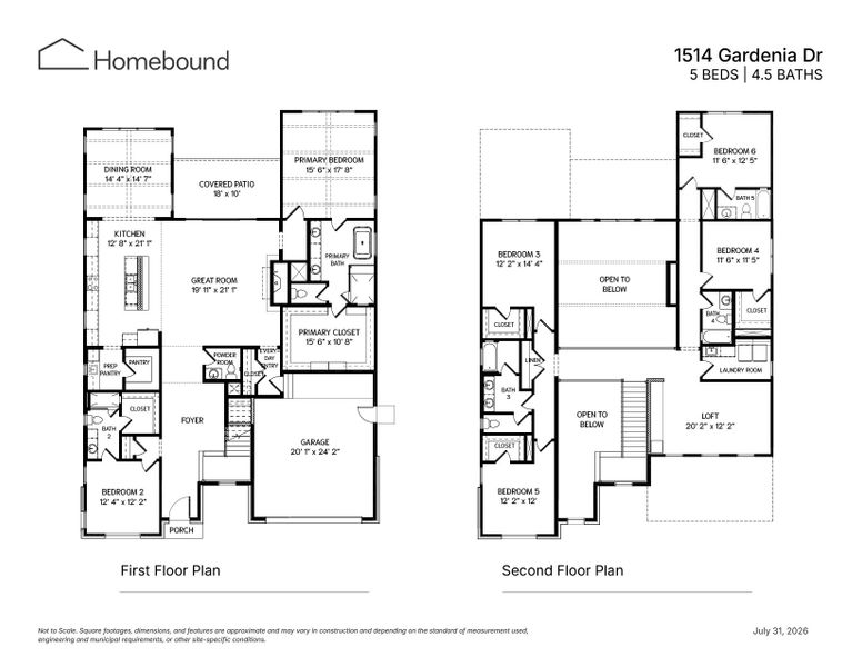 2D floor plan layout of this home in , Houston, TX (Image 5).