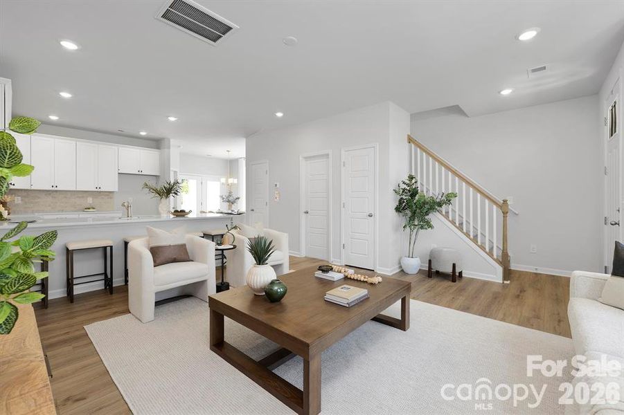 Furnished interior view inside a new home in Edgewood Preserve, Huntersville (Image 6).