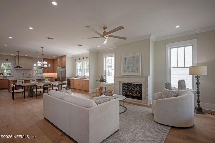 Furnished interior view inside a new home in , Jacksonville (Image 88).
