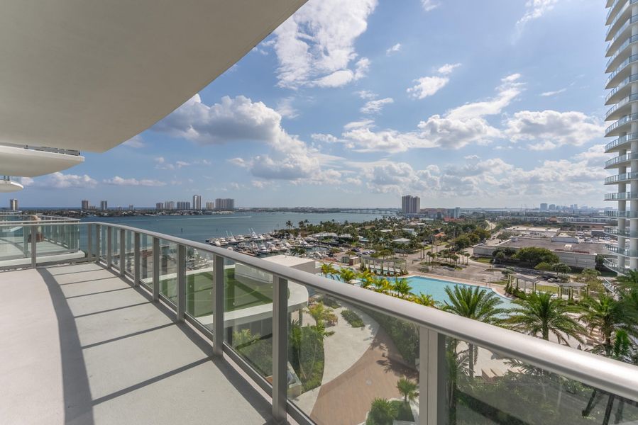 Terrace Overlooking Intracoastal & Ocean