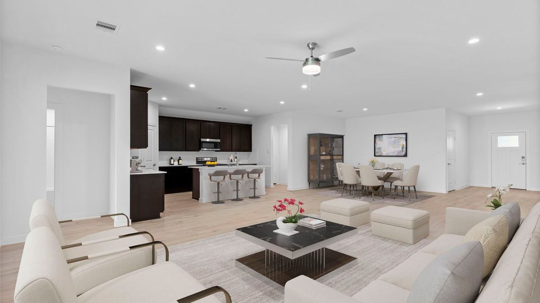 Furnished interior view inside a new home in Tamarron, Fulshear (Image 16). Furnished interior view inside a new home in Tamarron, Fulshear (Image 16).
