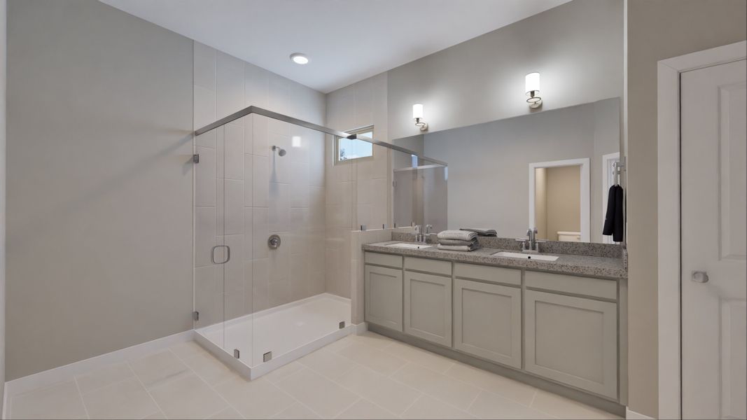 Representative furnished interior of a home built from the Hampton by Tricoast Homes in Summer Place  35', Montgomery (Image 11).