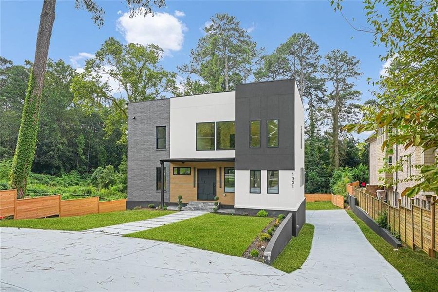 Front exterior of a new home in , Atlanta, GA, highlighting curb appeal (Image 31).