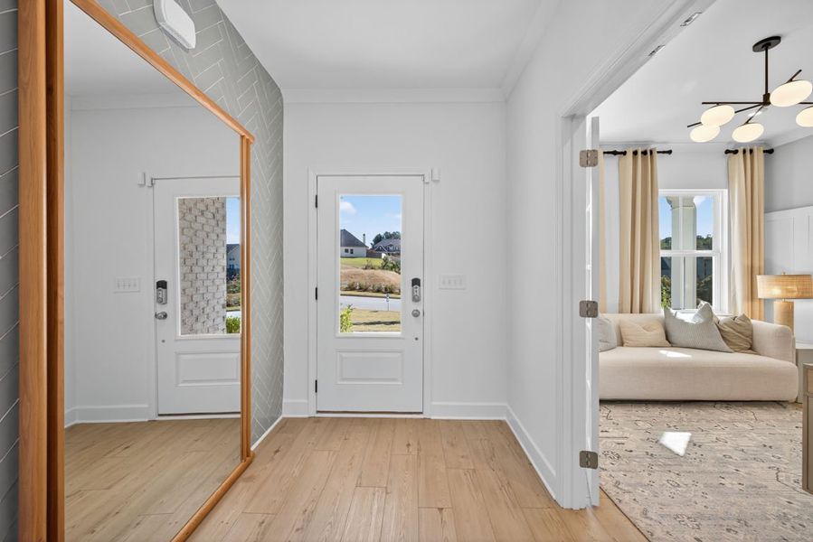 Representative furnished interior of a home built from the Hampton by Pulte Homes in Watermist at Mirror Lake, Villa Rica (Image 31).