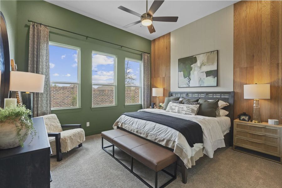 Representative furnished interior of a home built from the Durham by Chesmar Homes in Emory Glen, Katy (Image 7).