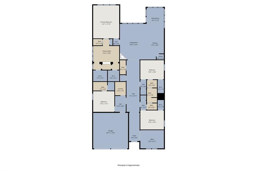 2D floor plan layout of this home in Sweetgrass, Haslet, TX (Image 5). 2D floor plan layout of this home in Sweetgrass, Haslet, TX (Image 5).