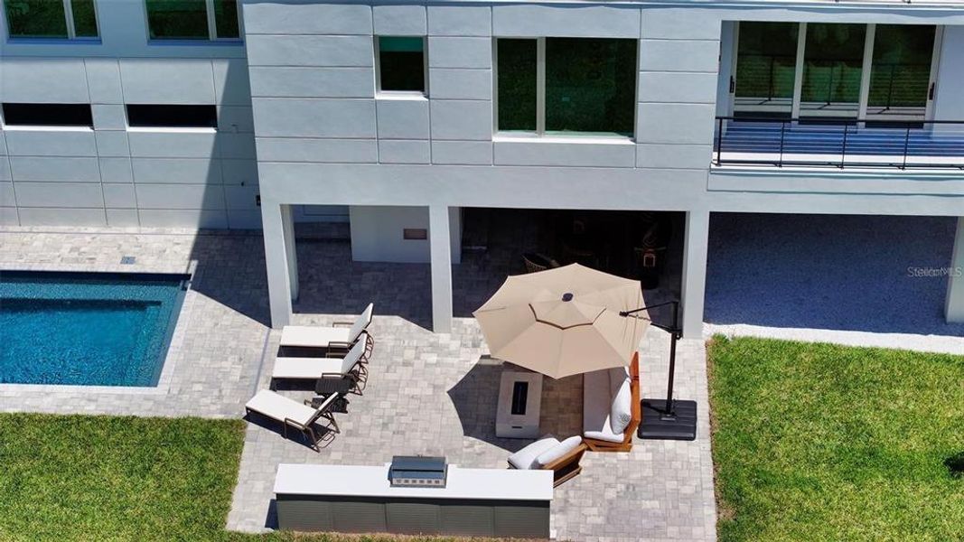 Exterior details and patio area of a home in , Sarasota (Image 22).