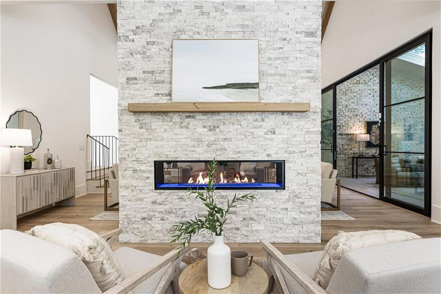 Furnished interior view inside a new home in , Alpharetta (Image 61).