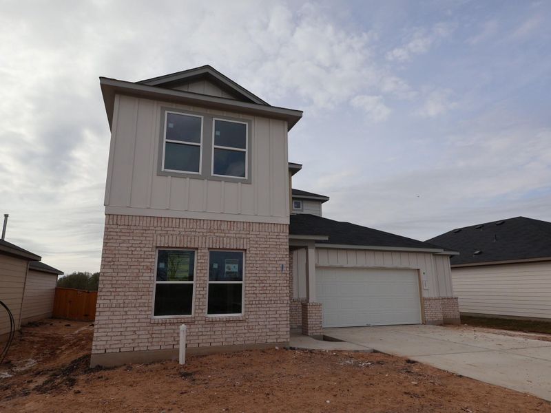 In-progress construction of a new home in Carillon, Manor, TX (Image 7).