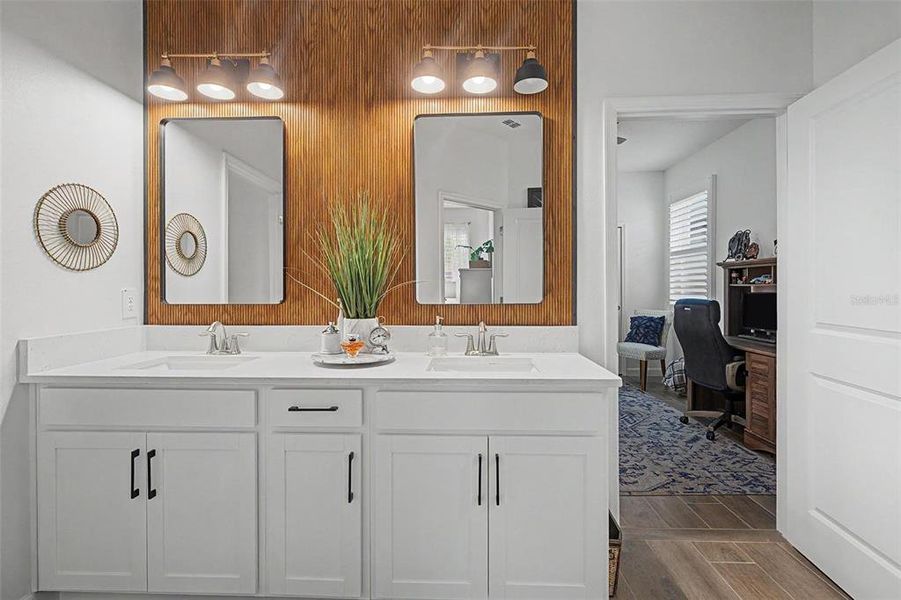 Furnished interior view inside a new home in Mirada Active Adult, San Antonio (Image 17). Furnished interior view inside a new home in Mirada Active Adult, San Antonio (Image 17).