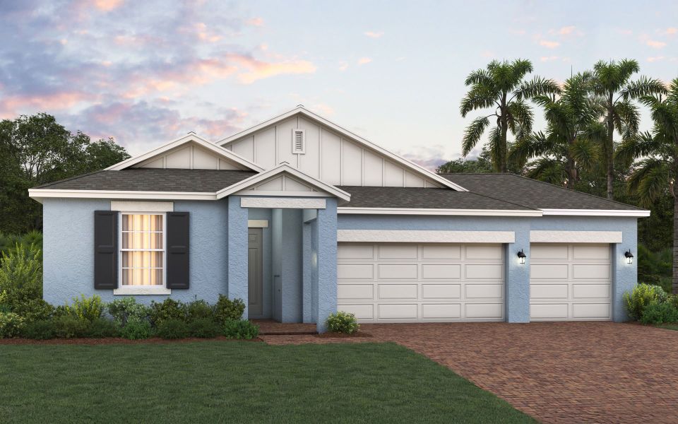 Hayden 3-Car Elevation 4